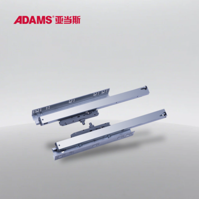 MD03-18 三节同步反弹+同步杆藏隐藏滑轨(带二维把手)